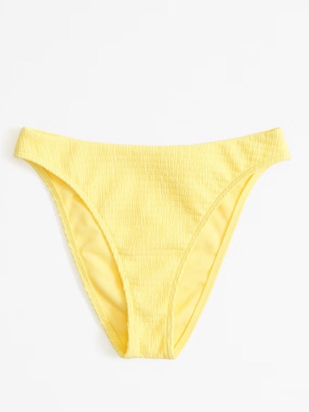 Abercrombie & Fitch Moderate Bikini Bottom Yellow Sz M * Curve Love